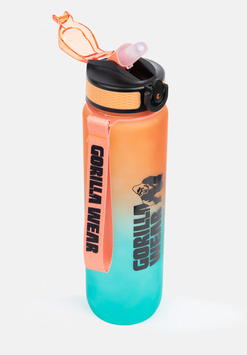 Gradient Water Bottle 1000ML - Green/Orange