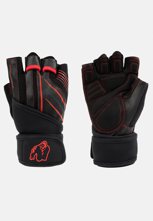 Dallas Wrist Wraps Gloves 2.0 - Black/Red -
