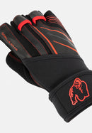 Dallas Wrist Wraps Gloves 2.0 - Black/Red -