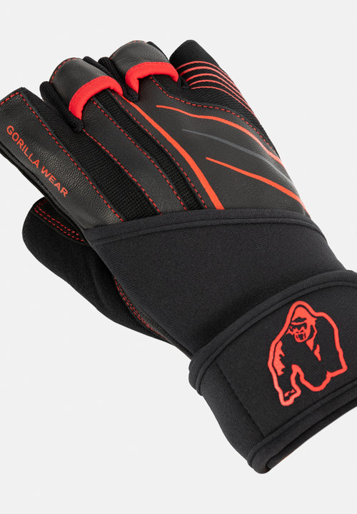 Dallas Wrist Wraps Gloves 2.0 - Black/Red -