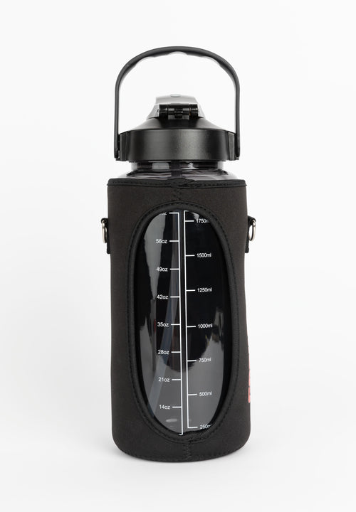 Water Bottle With Sleeve 2L - Black