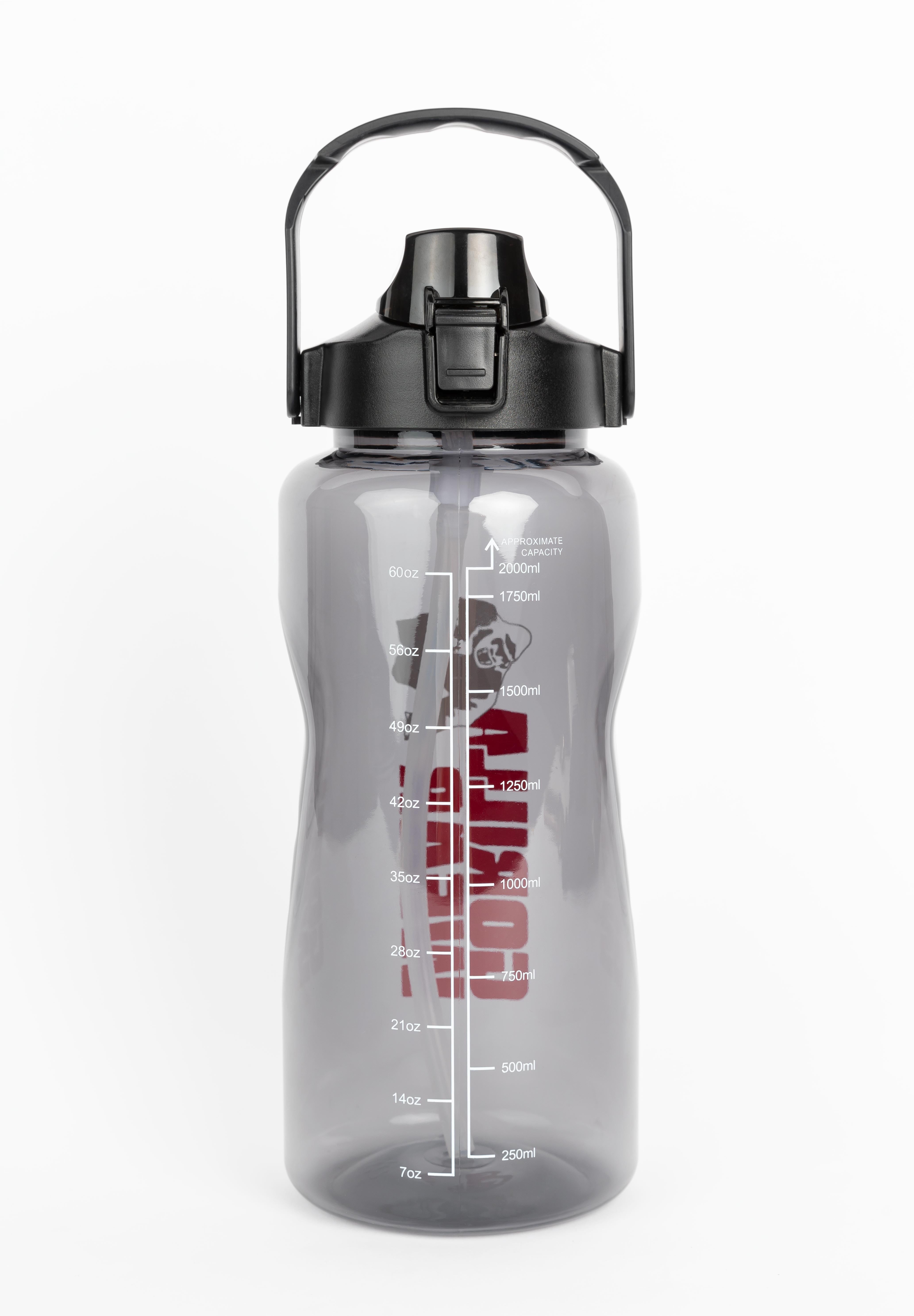 Water Bottle With Sleeve 2L - Black