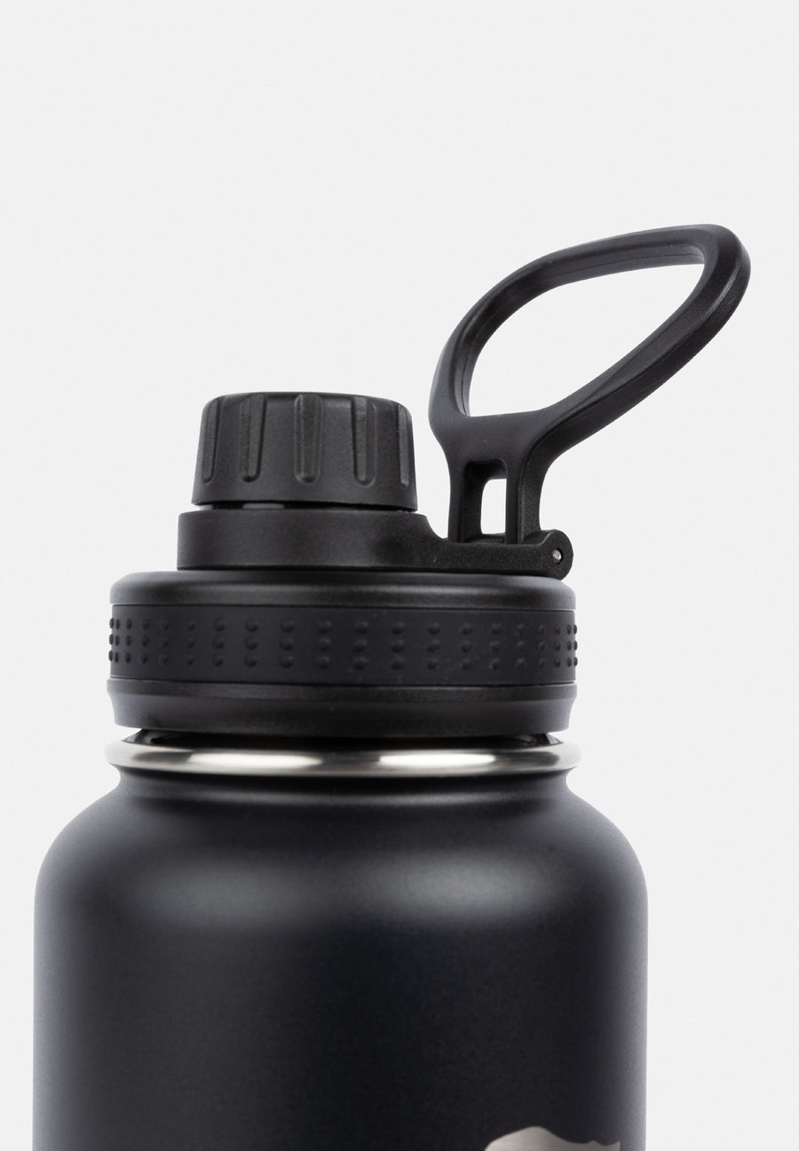 Bouteille d'eau isotherme en acier inoxydable 1000 ml - Noire