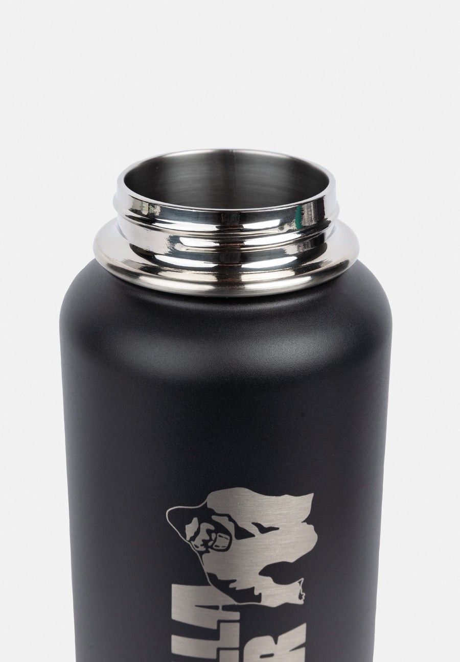Bouteille d'eau isotherme en acier inoxydable 1000 ml - Noire