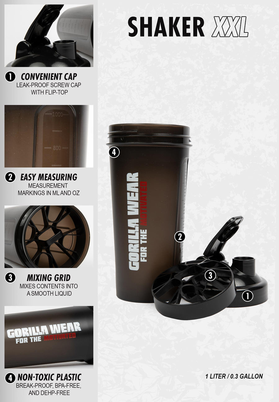 Shaker XXL 1000 ml - Noir